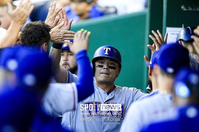 ▲ 택사스 레인저스 시절의 추신수.