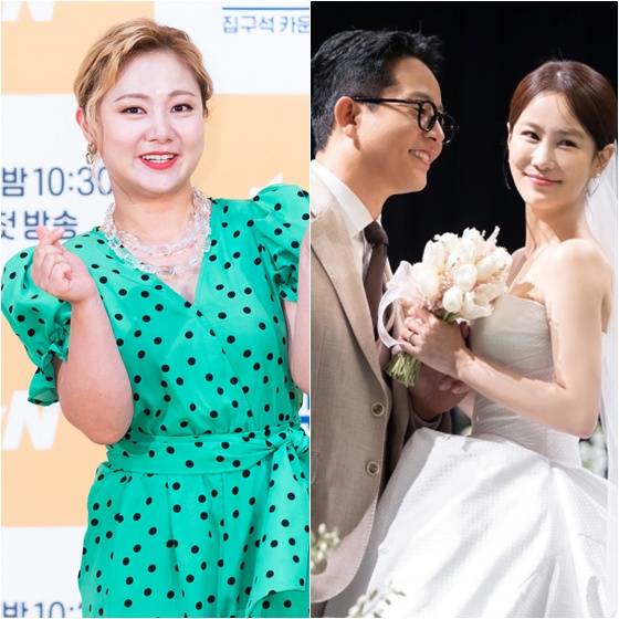 박나래(왼쪽부터)와 김준호, 김지민 /사진=스타뉴스, 아이패밀리에스씨(아이웨딩)