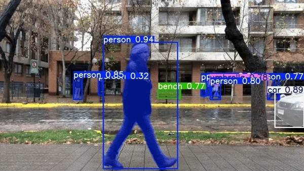 YOLO 객체 인식 화면 사진 출처 : 홈페이지 캡처