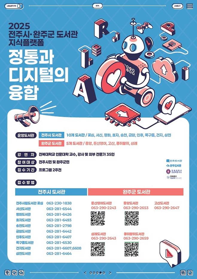 전북대 교수진 강연 포스터 [전주시 제공. 재판매 및 DB 금지]