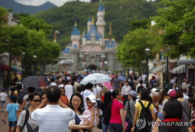 홍콩 디즈니랜드 [EPA 연합뉴스 자료사진. 재판매 및 DB 금지]