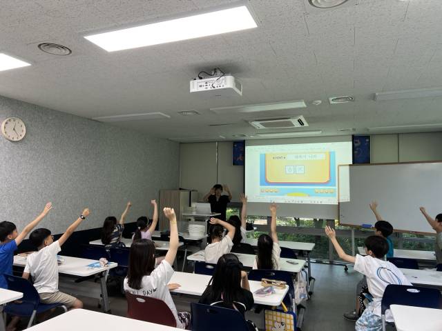 2024년 구수산도서관 여름 독서교실 운영 사진. 행복북구문화재단