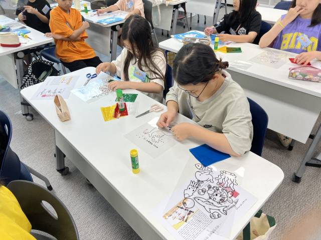 2024년 구수산도서관 여름 독서교실 운영 사진. 행복북구문화재단