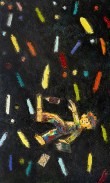 콰야 作 '끝없이 떨어지는 기분'.