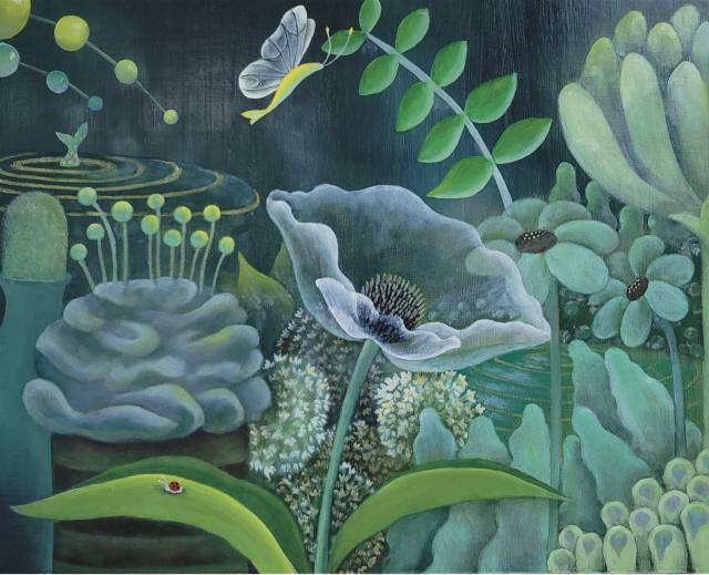 윤승희, '종이정원, 피어나다', 2025. 비트리 갤러리 제공