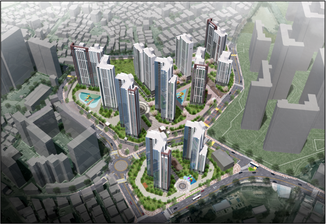 부산 동래구 명장2구역 재개발 사업의 조감도. 부산시 제공