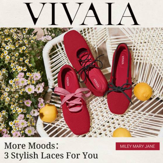 비바이아(VIVAIA), 지속 가능성의 균형 제시… 친환경 여성 신발 브랜드로 도약