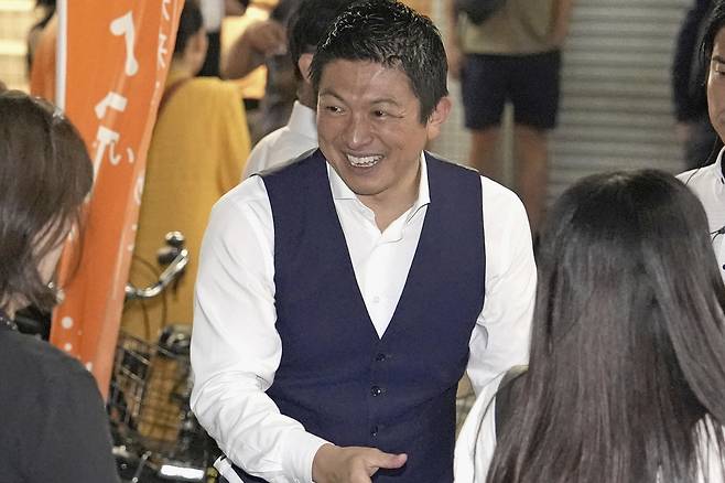 가미야 소헤이 일본 참정당 대표. AP연합뉴스