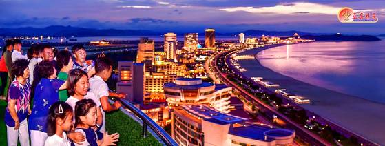 A promotional image released by North Korea's Korean Central News Agency for the Wonsan-Kalma Coastal Tourist Zone, a newly opened tourist site in North Korea [NEWS1]