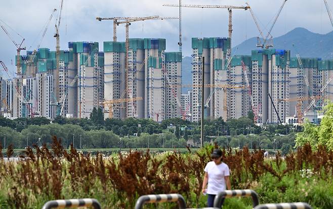 한 아파트 건설현장 모습 [헤럴드DB]