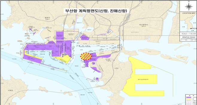 부산항 계획평면도. 해양수산부 제공