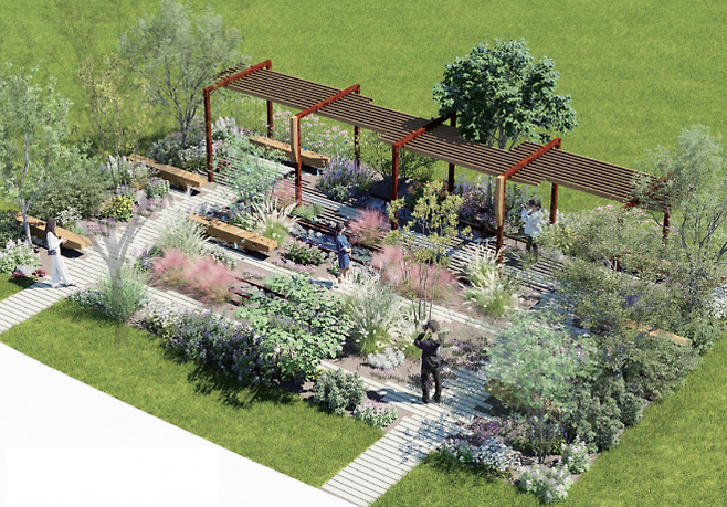 ‘제13회 경기정원문화박람회’에 전시될 정원작품 중 하나인 ‘공생의 뜰’ (경기도 제공)