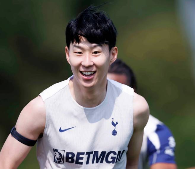 손흥민이 토트넘 홋스퍼 프리시즌 훈련에 참석했다. /사진=토트넘 홋스퍼 공식 홈페이지 갈무리