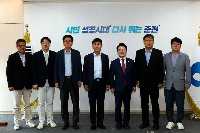 대한테니스협회와 춘천시의 데이비스컵 관련 간담회 [대한테니스협회 제공. 재판매 및 DB 금지]