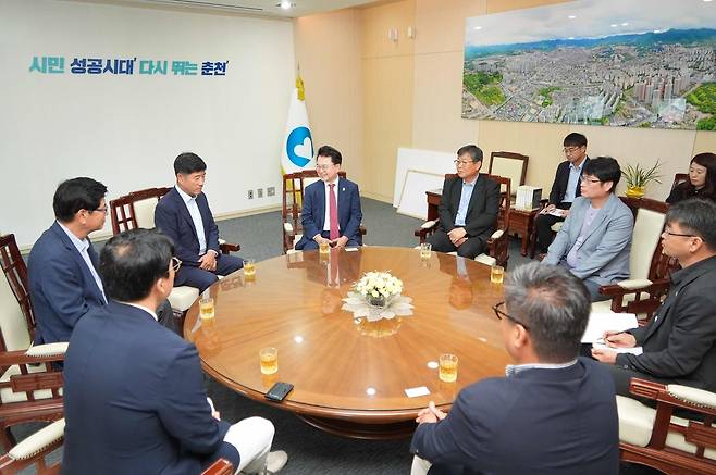 데이비스컵 논의 [춘천시 제공.재판매 및 DB 금지]