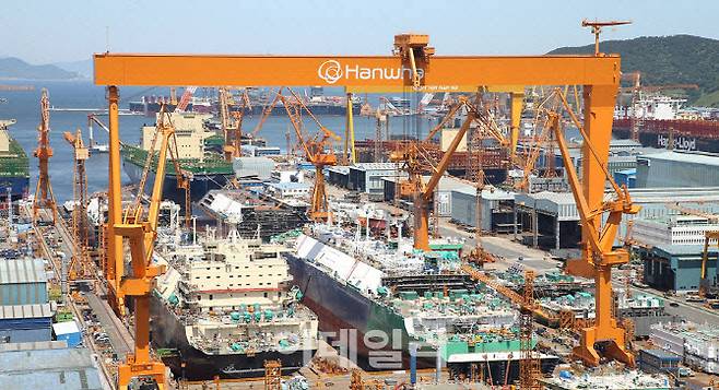 한화오션 거제조선소 전경 (사진=한화오션)