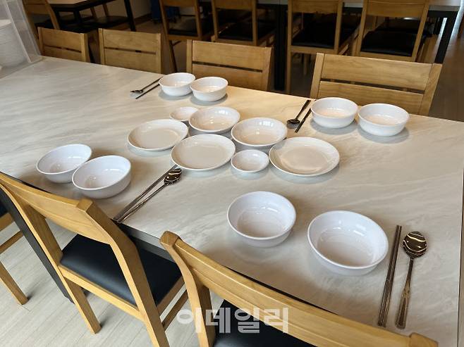 경기도의료원에 도입된 다회용기 모습.(사진=경기도의료원)