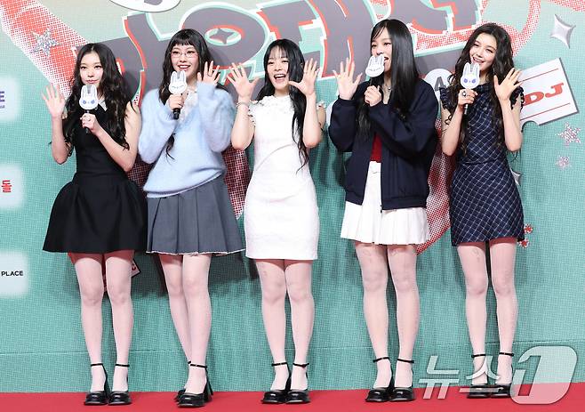 뉴진스 해린(왼쪽부터)과 혜인, 하니, 민지, 다니엘 ⓒ News1