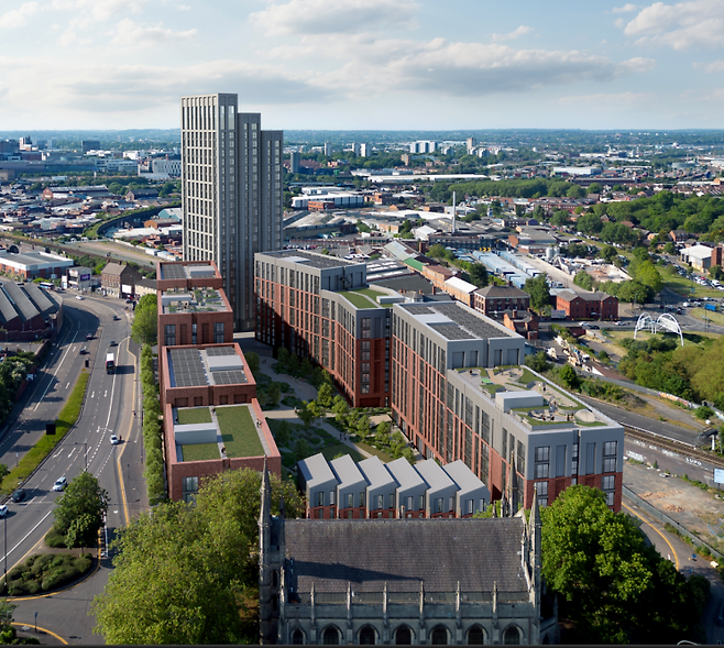 엘리먼츠가 2023년 7월 수주한 캠프힐 사업 조감도. GS건설 제공