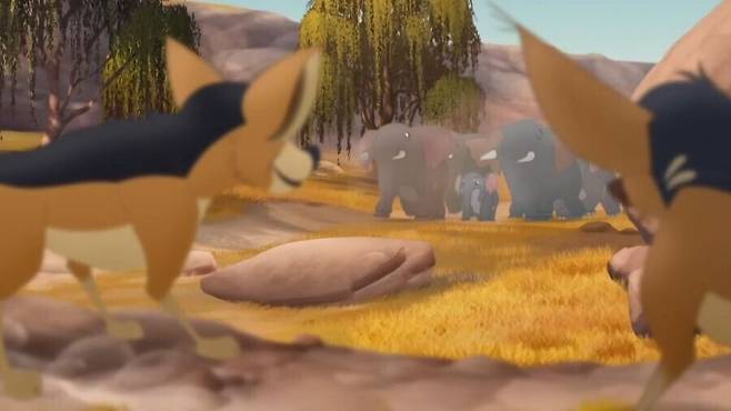 1846af68181307f65.jpeg 흉포한 육식동물들에게 포위당한 초식동물 무리