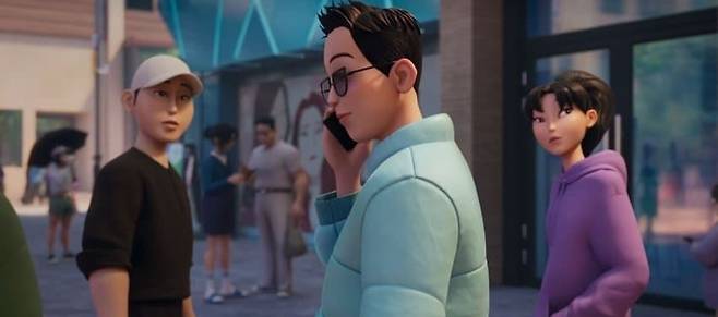 A scene from “KPop Demon Hunters," which captures Koreans wearing both winter and summer attire. (Netflix)