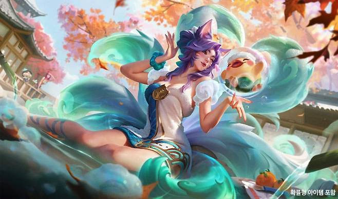 LoL ‘영혼의 꽃 온천 아리’ 스플래시 아트 이미지. 라이엇 게임즈 제공