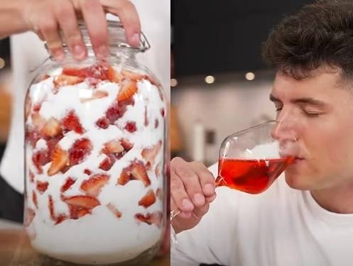 닉 디지오반니가 딸기청을 만드는 동영상 [유튜브 캡처]