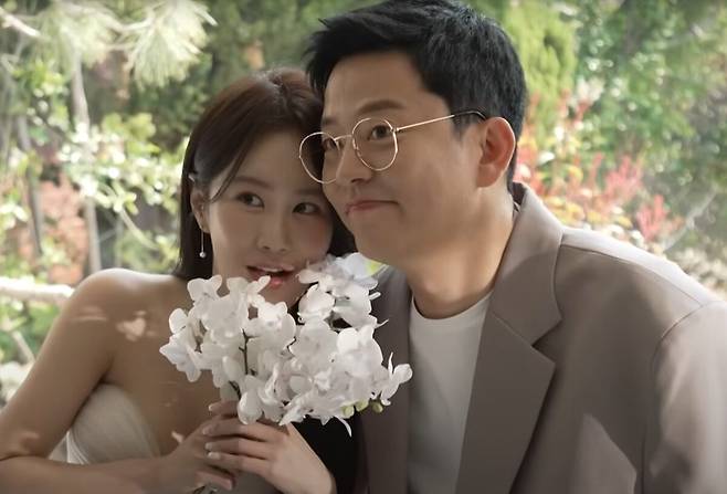 코미디언 김지민과 김준호. 유튜브 채널 '준호 지민' 캡처.