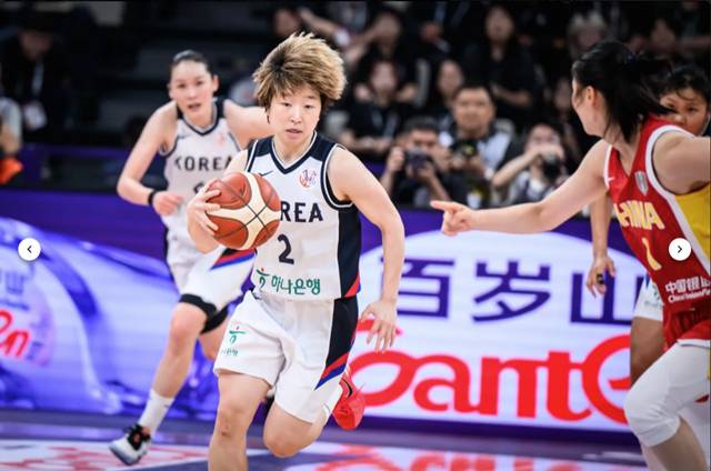 경기에 집중하는 안혜지. /사진=FIBA 캡처