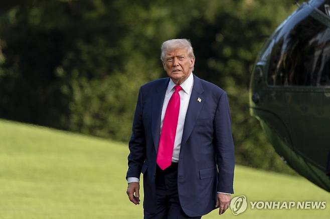 도널드 트럼프 미국 대통령 [AP=연합뉴스 재판매 및 DB금지]