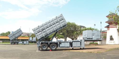 슝펑-3 개량형 대함 미사일 [대만 총통부 캡처. 재판매 및 DB 금지]