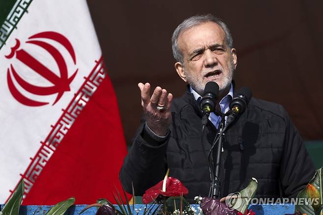 마수드 페제시키안 이란 대통령 [AP 연합뉴스 자료사진. 재배포 및 DB 금지]