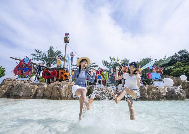 ◇캐리비안 베이에서는 원피스 콜라보 여름 축제 썸머 페스티벌을 진행하고 있다.