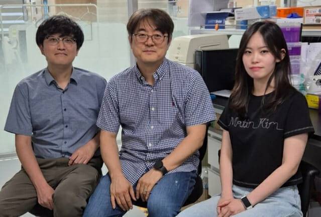KAIST와 서울대 보라매병원이 음주 간손상 경로를 처음 규명했다. 왼쪽부터 KAIST 의과학대학원 양경모 박사, 정원일 교수, 김규래 박사과정.(사진=KAIST)