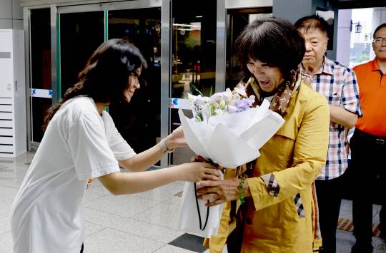 미국 이민 성공신화의 주인공 크리스틴 리 캘리포니아 리젠시대학교 이사장이 고향 보령을 방문했다. 보령시 제공