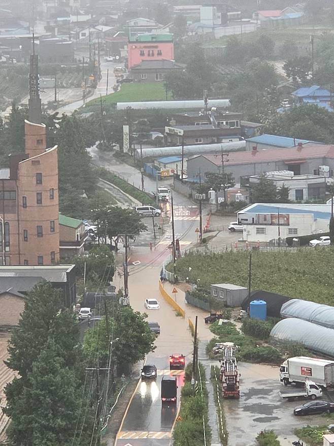 실시간) 천안, 아산 강수 상황