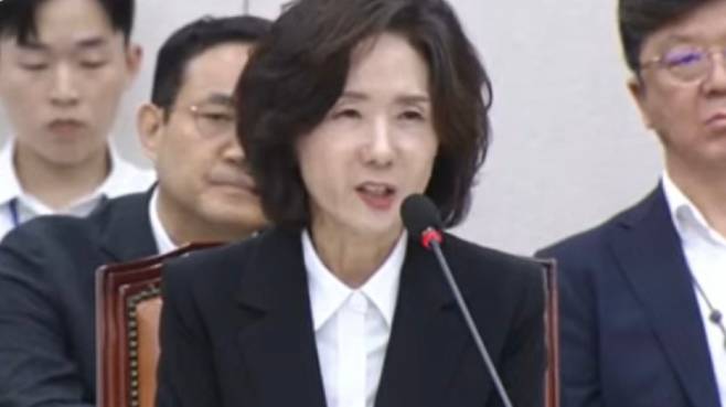 이진숙 교육부 장관 후보자.