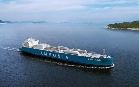 An ammonia carrier (VLAC) built by Samsung Heavy Industries [SAMSUNG HEAVY INDUSTRIES]