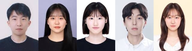 (왼쪽부터) 기아챌린지 ECO 서포터즈 ‘그린랜드’ 팀 김규연(25), 오다연(24), 오아림(22), 이요훈(22), 최지선(24) 학생