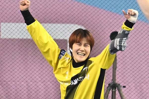 사진 경남개발공사 오사라 골키퍼, 사진 출처=한국핸드볼연