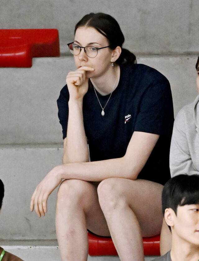 단양 대회에서 경기를 관전한 알리사 킨켈라./KOVO