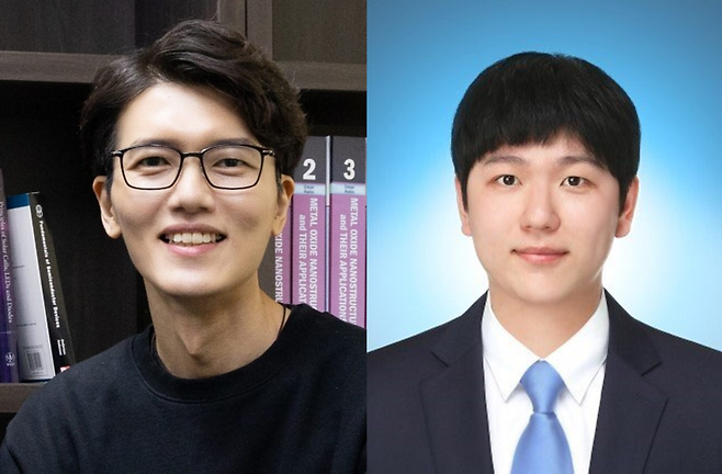 이번 연구를 수행한 조승호(왼쪽) 교수와 이명진 박사.[UNIST 제공]