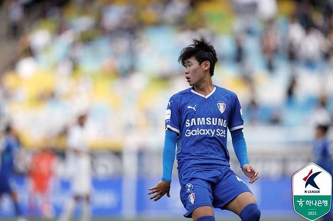 [서울=뉴시스] 프로축구 K리그2 수원 삼성의 박승수. (사진=한국프로축구연맹 제공) *재판매 및 DB 금지