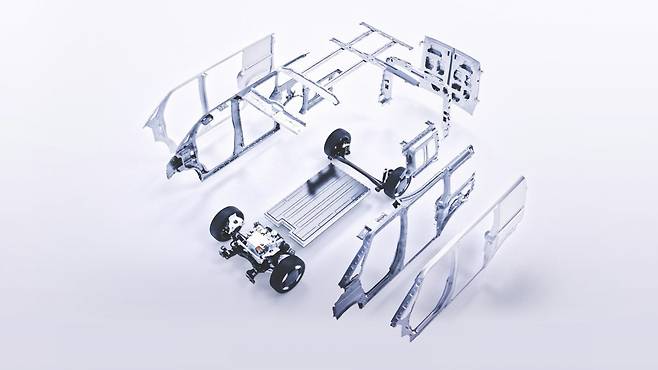 더 기아 PV5에 적용한 ‘플렉시블 바디 시스템’. 사진제공｜기아