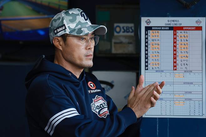 조성환 두산 감독대행. 연합뉴스