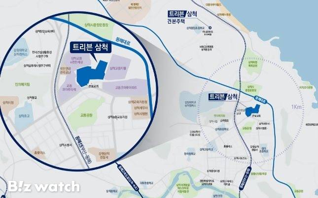 트리븐 삼척 위치도/자료=두산에너빌리티 제공