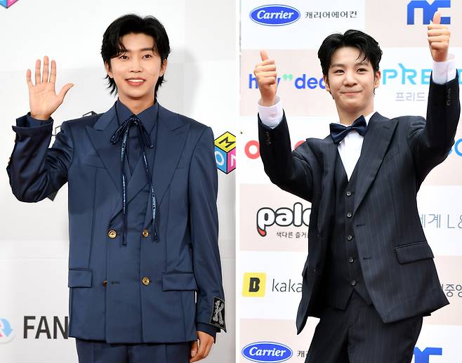 임영웅(왼쪽), 정동원. 사진 | 스포츠서울 DB