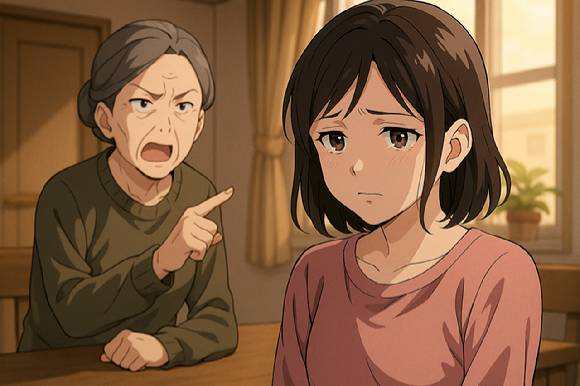며느리의 손길만을 바라는 시어머니와 이를 외면하는 시동생들 사이에서 갈등을 겪고 있는 한 여성의 사연이 공개됐다. 사진은 AI가 생성한 이미지로, 본 기사 내용과 무관. [사진=챗GPT]