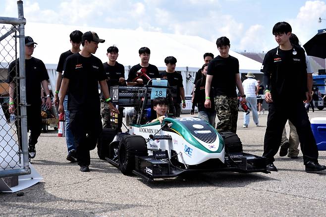 국민대 자작자동차 동아리 KORA, 2025 Formula SAE Electric 대회, 전기차 첫 출전 사진