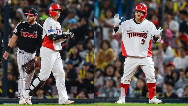 ▲ 부상에서 퓨쳐스에 복귀한 나성범과 김선빈 [KIA 타이거즈]